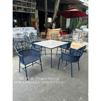 Bàn ghế sắt cafe sân vườn