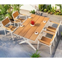 Bộ bàn ghế sân vườn nhôm đúc