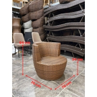 ghế sofa trứng mây nhựa sân vườn