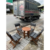 bàn ghế xếp gỗ phạm hùng
